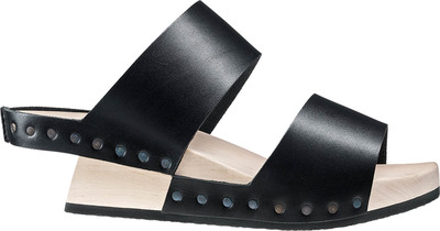 Trippen Wooden shoe Candy in black